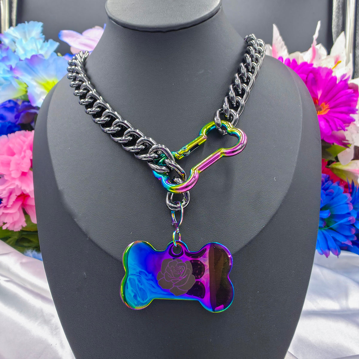 Personalized Tag Bone Ring Slip Chain – The Contresens