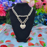 Heart Lock Chain Martingale - All Metal Types