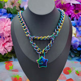 Star Lock Chain Martingale - All Metal Types