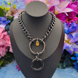 Classic - Double O-Ring Chain Choker/Necklace - All Metal Types