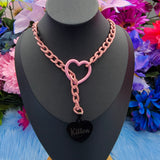 Personalized Tag - Heart Ring Slip Chain