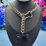 Personalized Tag Bone Ring Slip Chain
