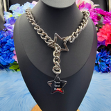 Personalized Tag Star Ring Slip Chain - Fully Customizable