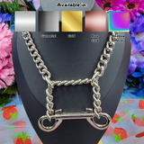 Double Spring Clasp Chain Martingale - All Metal Types