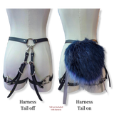 Build-Your-Own Tail Harness - Belt w/ Removable Thigh Cuffs