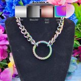 Twisted O-Ring Chain Choker/Necklace - All Metal Types