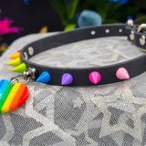 Build-Your-Own Spiked Pride Choker