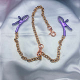 Chained Colorful Bite - Nipple Clamps