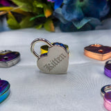 Engraved Heart Lock - Standalone
