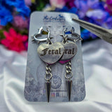 Un-Conversational SPIKED Heart Earrings