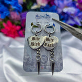 🩶 Silver 🩶 Un-Conversational Heart Earrings