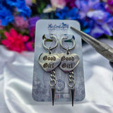 🩶 Silver 🩶 Un-Conversational Heart Earrings