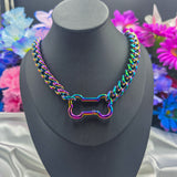 Classic - Bone Ring Chain Choker/Necklace - All Metal Types