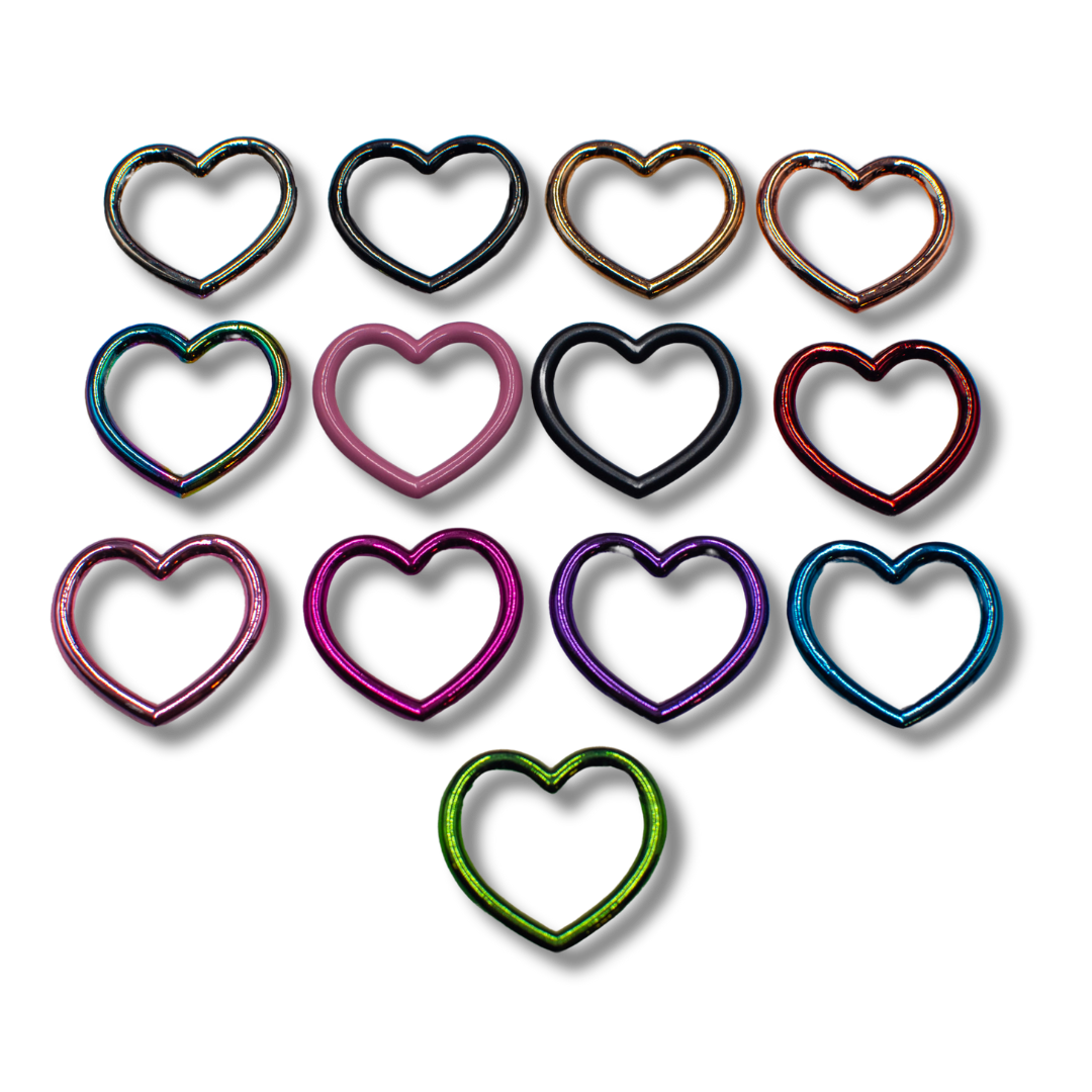 Fractured Love Heart Ring Slip Chain - Fully Customizable – The Contresens