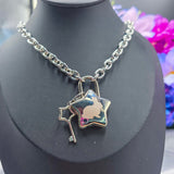 Personalized Star Lock Necklace