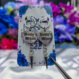 🩶 Silver 🩶 Un-Conversational Heart Earrings