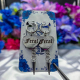 🩶 Silver 🩶 Un-Conversational Heart Earrings