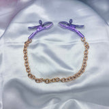 Chained Colorful Bite - Nipple Clamps