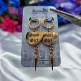 🌹 Rose Gold 🌹Un-Conversational Heart Earrings