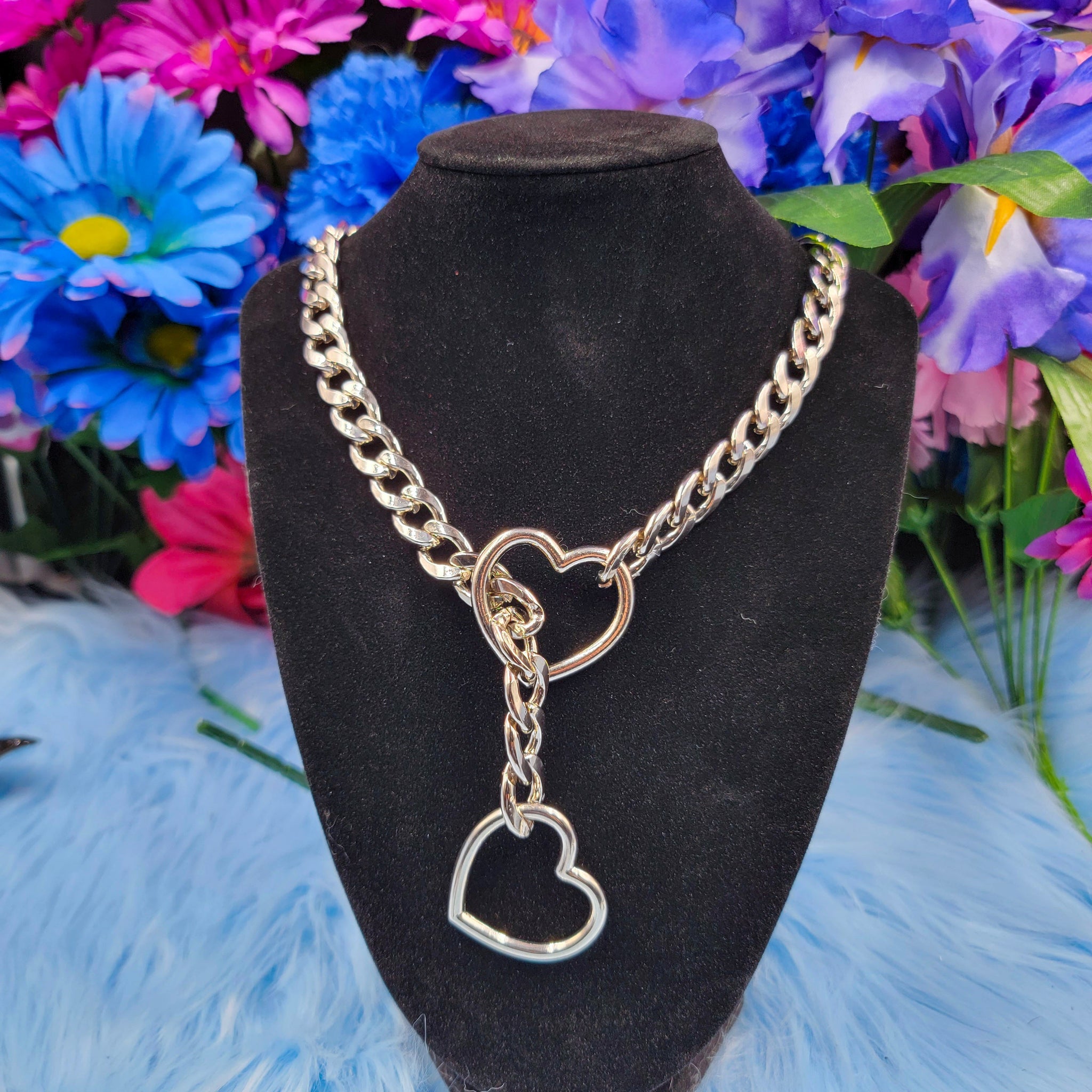 Heart Ring Slip Chain Collar/Choker - All Metal Types – The Contresens