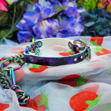 The Press - Patterned Leather Martingales w/ Detachable Chain