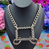 Double Spring Clasp Chain Martingale - All Metal Types