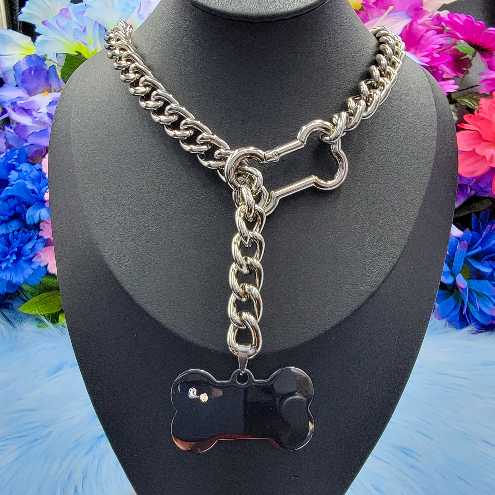 Personalized Tag Bone Ring Slip Chain – The Contresens