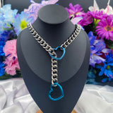 Heart Ring Slip Chain Collar/Choker - All Metal Types