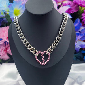 Classic - Fractured Love Chain Choker/Collar - All Metal Types