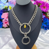 Classic - Double O-Ring Chain Choker/Necklace - All Metal Types