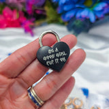 Personalized Heart Lock Necklace