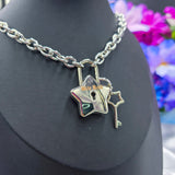Personalized Star Lock Necklace