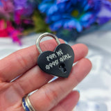 Personalized Heart Lock Necklace