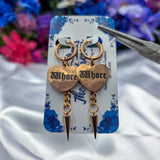 🌹 Rose Gold 🌹Un-Conversational Heart Earrings