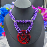 Pentacle Ring Chain Martingale - All Metal Types