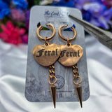 🌹 Rose Gold 🌹Un-Conversational Heart Earrings