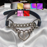 Fractured Lover Heart Ring Martingale - All Metal Types