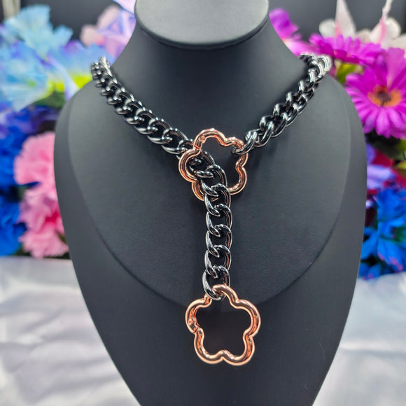 Blossom Ring Slip Chain Collar/Choker - All Metal Types