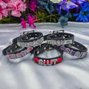 Crystal Lettered Cuffs - Premade