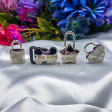 Engraved Heart Lock Necklace
