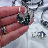 Personalized Heart Lock Necklace