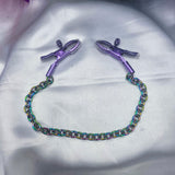 Chained Colorful Bite - Nipple Clamps