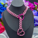 Fractured Love x Heart Ring Slip Chain - Fully Customizable