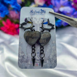 Un-Conversational SPIKED Heart Earrings