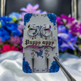 🦴 Silver Bone 🩶 Un-Conversational Heart Earrings