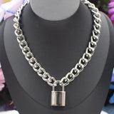 Classic - Square Lock Chain Choker/Necklace - All Metal Types