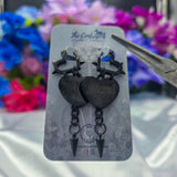 PREORDER - Un-Conversational SPIKED Heart Earrings