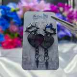 PREORDER - Un-Conversational SPIKED Heart Earrings