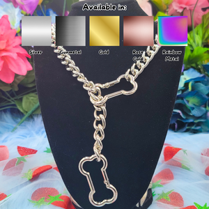 Bone Ring Slip Chain Collar/Choker - All Metal Types
