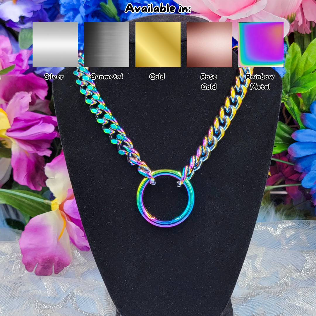 Classic - O-Ring Chain Choker/Necklace - All Metal Types